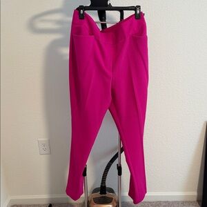 Tahari ASL Fuchsia Ankle Pants